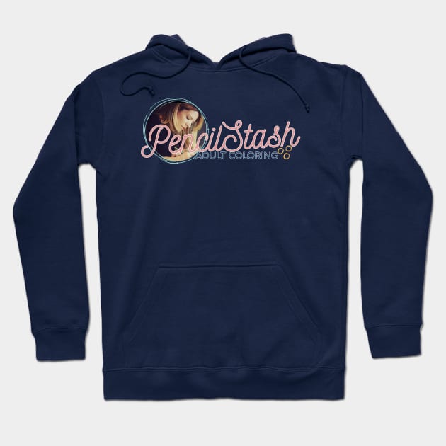 PencilStash Adult Coloring - Full Logo Hoodie by PencilStash